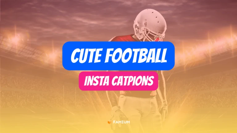 Cute Football Captions for Instagram